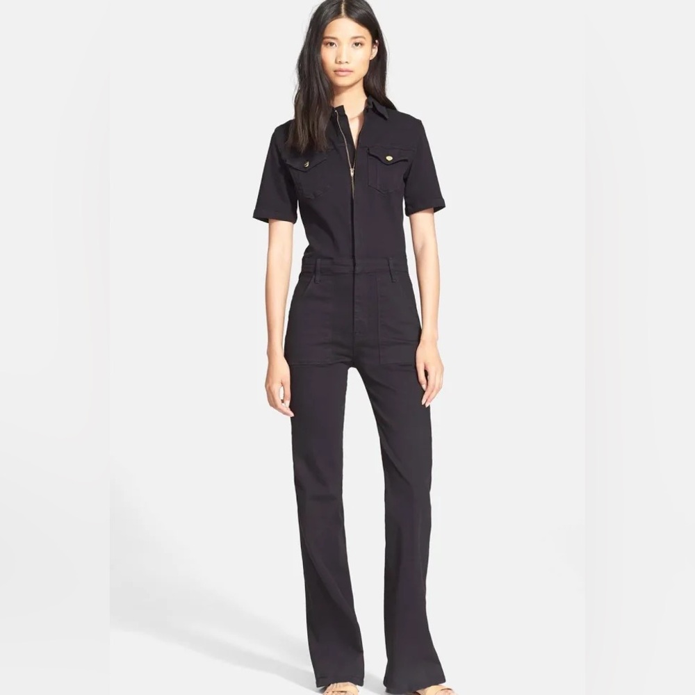 Frame Denim Black Jumpsuit